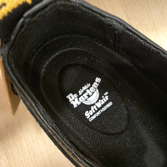 Dr. Martens Black Leather Audrick T-Bar Platform Mary Jane Loafers Size 10 - Picture 11 of 12